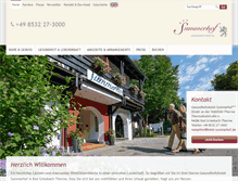 Tablet Screenshot of hotel-summerhof.de